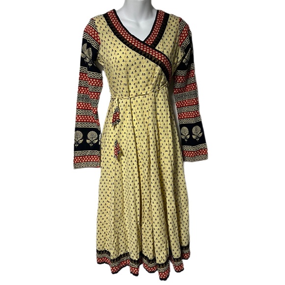 Women’s Bohemian Boho Indian Fit and Flare Dress Size XS - Picture 3 of 12